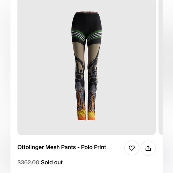 Ottolinger Mesh Pants with Polo Print - Picture 2 of 4